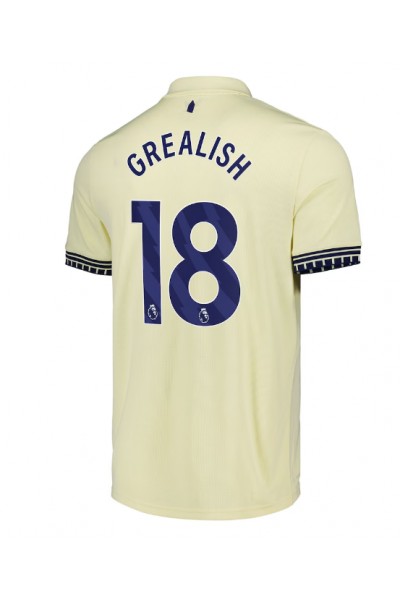 Everton Jack Grealish #18 Jalkapallovaatteet Vieraspaita 2025-26 Lyhythihainen Everton Jack Grealish #18 Jalkapallovaatteet Vieraspaita 2025-26 Lyhythihainen